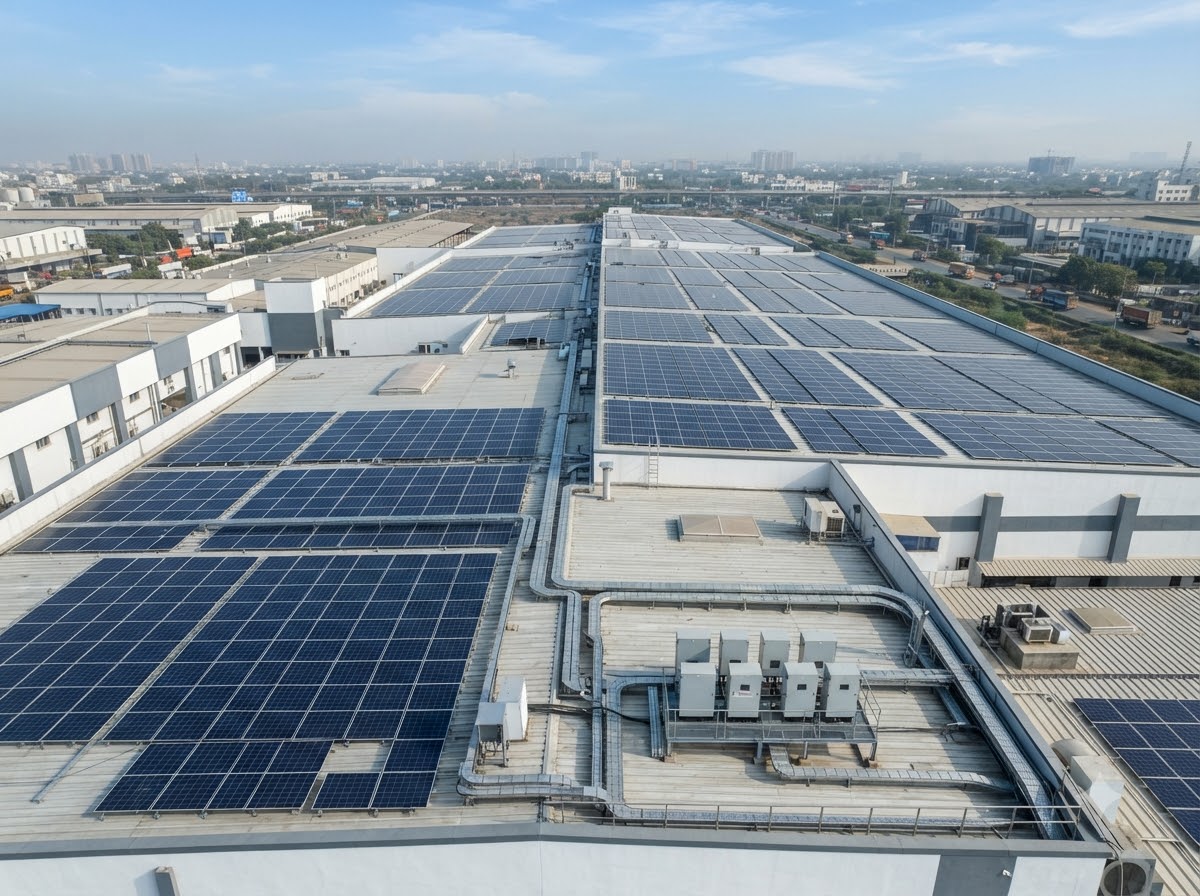 Industrial Rooftop Solar Installation